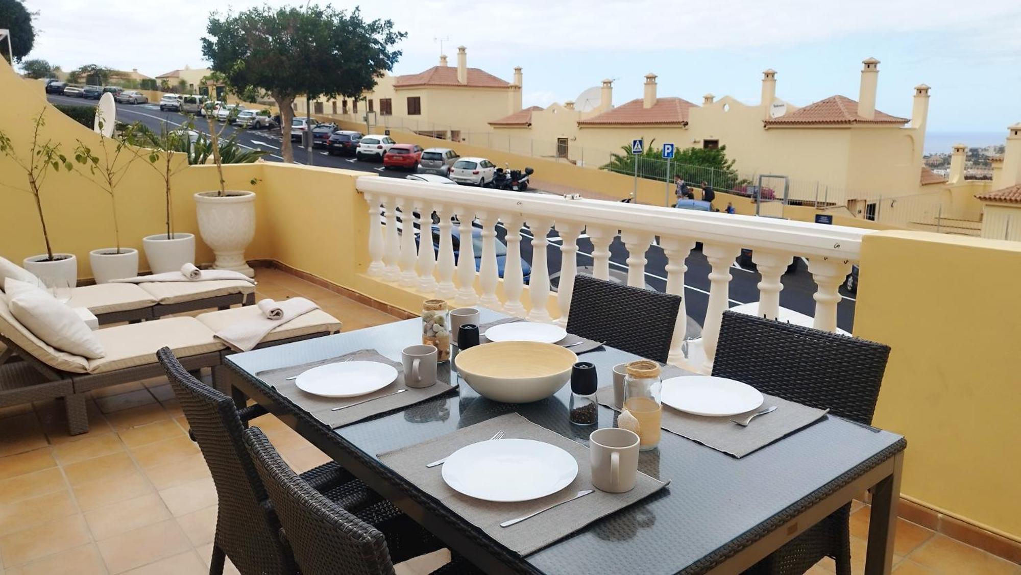 Charming & Sunny Apartment With Ocean View Costa Adeje  Luaran gambar